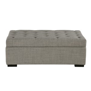 Whisen 49.6" Convertible Ottoman Sleeper Sofa Bed with Memory Mattress - Space-Saving Tufted Design for Small Living Rooms - 1 of 4