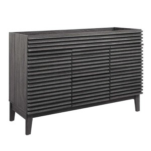 Modway Render 47" MDF and Particleboard Bathroom Vanity Cabinet in Charcoal - 1 of 4