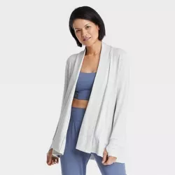 Women's French Terry Modal Cardigan - All in Motion™ Heather Gray S