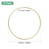 Unique Bargains Metal Electroplating Macrame Crafting Crafts Hoop 12 Pcs - 3 of 4