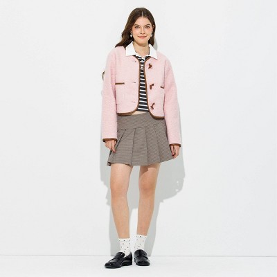 Женские куртки Wild Fable Women's Faux Horn Toggle Fleece Jacket - Wild Fable™ Pink S — фото 3