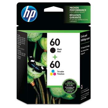 HP 60 Combo 2pk Ink Cartridges - Black, Tri-color (N9H63FN#140)