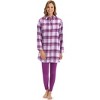 Collections Etc Lurex Plaid Flannel Tunic & Leggings 2-Piece Set - 2 of 4