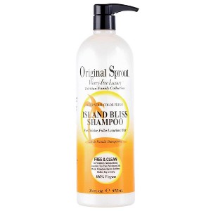 Original Little Sprout Luscious Island Shampoo (33 oz XXL LITER) Vegan & Cruelty-Free | Neutral PH Level | Smooth & Shine | For All Hair Types - 1 of 3