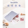 Narwey Striped Makeup Bag with Small Makeup Bag for Purse - 3 of 4