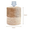 KTMBDW Ottoman Poufs, Natural Seagrass Pouffe, Hand Weave Round Footstool with Wood Frame, Sitting Braided Footrest for Living Room, Bedroom - 2 of 4