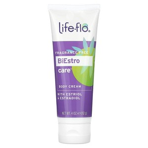 Life-flo BiEstro Care Body Cream, Fragrance free, 4 oz (112 g) - 1 of 3