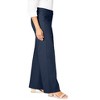 Jessica London Women's Plus Size Stretch Cotton Chino Wide-Leg Trouser - 4 of 4