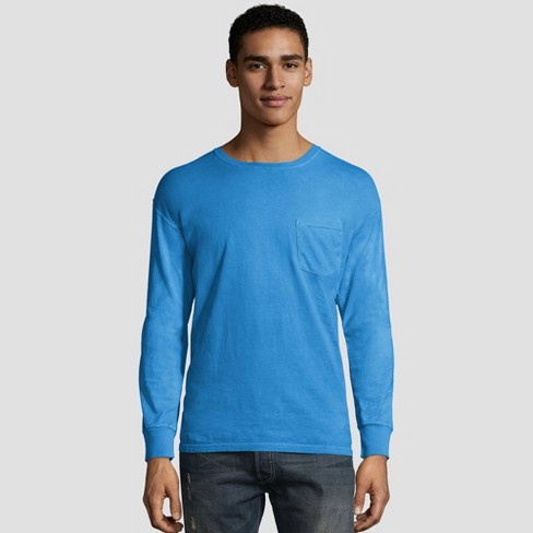 Hanes Originals Men's Long Sleeve Henley T-Shirt