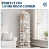 GustoWave 7 Tier Rotating Shoe Rack Tower, Free Standing Spinning Shoes Organizer, 360°Revolving Vertical Shoe Display, Round Shoes Storage Rack - 4 of 4