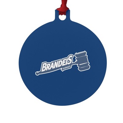Brandeis University Primary Logo Aluminum Holiday Christmas Tree Ornament