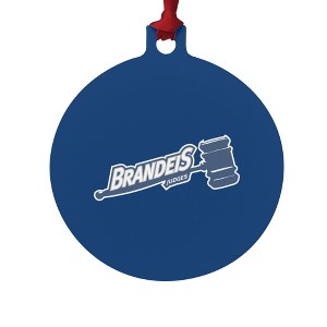 Brandeis University Primary Logo Aluminum Holiday Christmas Tree Ornament - 1 of 4
