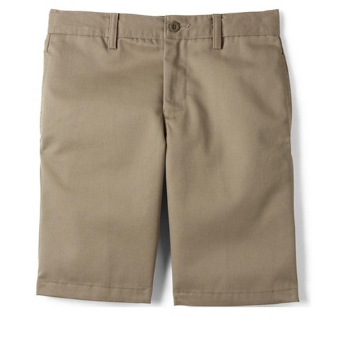 Lands' End School Uniform Little Boys Slim Plain Front Stain Resistant Wrinkle Resistant Chino Shorts 