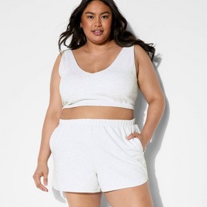 Women's Mid-Rise French Terry Pull-On Shorts - Wild Fable™ - 1 of 3