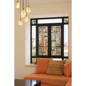 24" x 36" City Lights Window Film - Artscape: Decorative Stained Glass Look, Vinyl Clings, Multicolor - 1 of 4