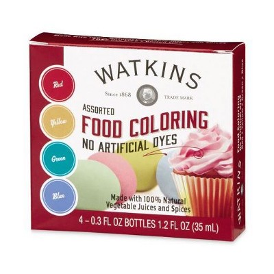 Watkins Assorted Food Coloring - 1.2oz