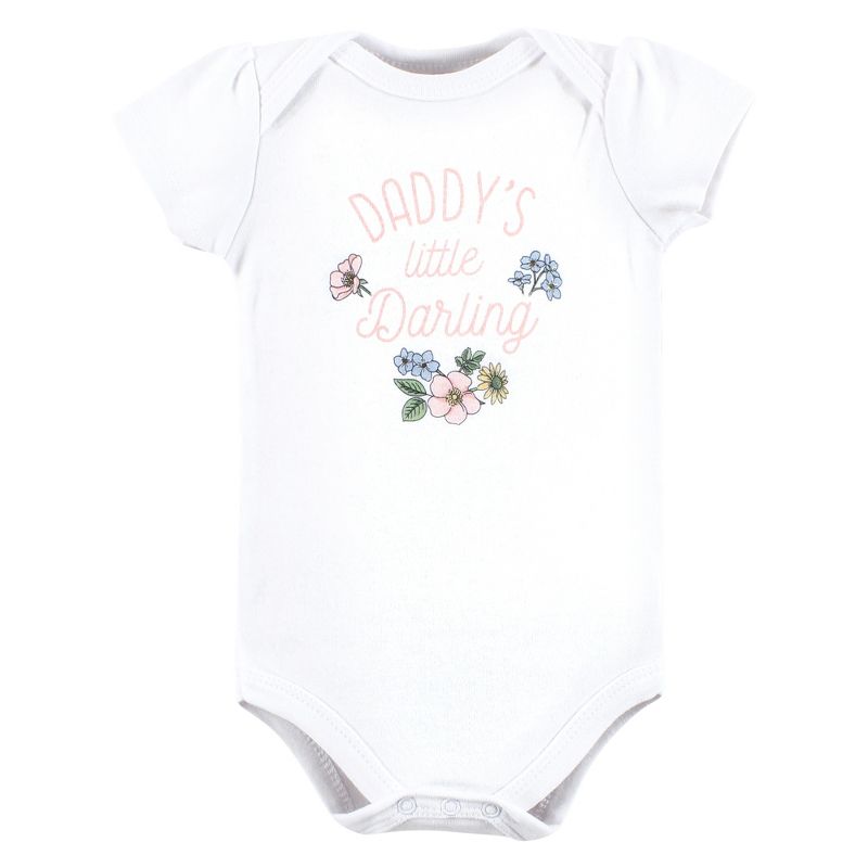 Hudson Baby Infant Girl Cotton Bodysuits, Vintage Blossom Tutu, 5 of 6