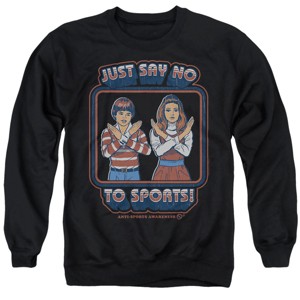 Men's Steven Rhodes Say No to Sports Crewneck Sweatshirt - 1 of 4