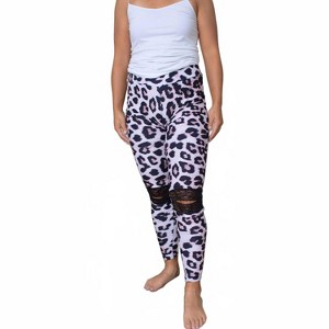 Women's Lace Ankle Leggings - Shirley Stone - 1 of 4