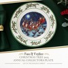 Spode Annual Collector Plate - 10" Porcelain Christmas Plate with Santa & Reindeer Scene, Holly Border - Microwave, Oven, Freezer, Dishwasher Safe - 2 of 4
