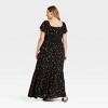 Women's Flutter Short Sleeve Tiered Maxi Empire Waist Dress - Ava & Viv™ - 2 of 3