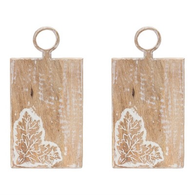Autumn Mango Wood Cutting Board (Set of 2)