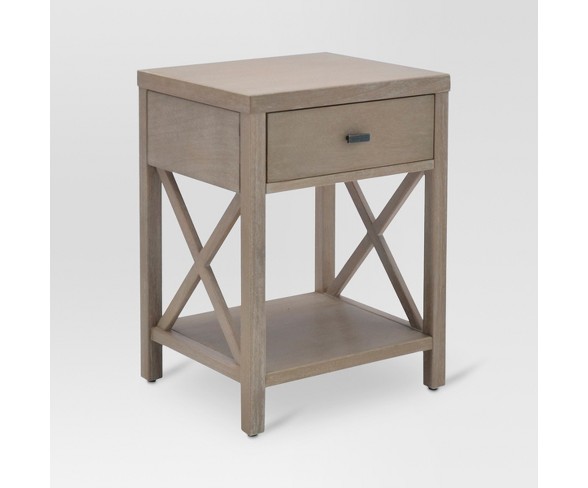 Owings end table with deals 2 shelves