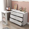L-Shaped Desk Modern with Reversible Storage Cabinet and 6 Drawers for Home Office 39in Wide-3irtyhousy - 3 of 4