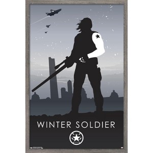 Trends International Marvel Comics - Winter Soldier - Minimalist Framed Wall Poster Prints - 1 of 4