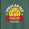 Women's - Peanuts - Snoopy Spass An Der Freud Lightweight French Terry Wide Neck Long Sleeve Shirt - 2 of 4
