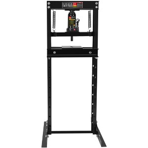 Steel H-Frame Hydraulic Garage/Shop Floor Press with Stamping Plates - 1 of 4
