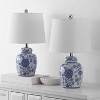Sandra 20" Table Lamp (Set of 2) - TBL4630 - White/Blue - Safavieh - 4 of 4