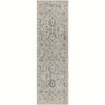 Nourison Oushak Home Vintage Floral Indoor Rug Cream 2'3