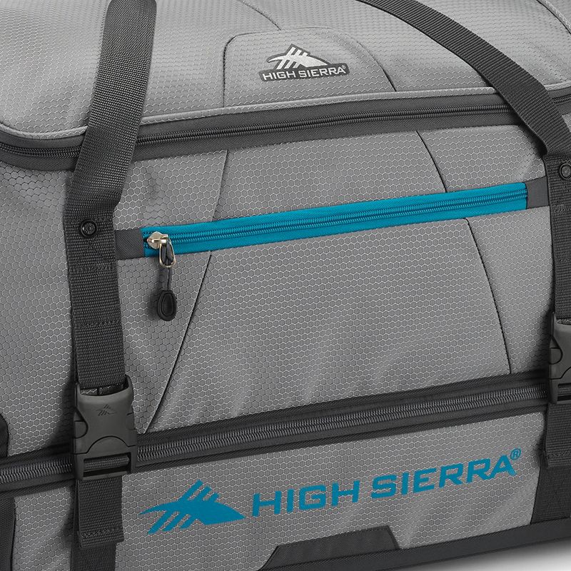 High Sierra Fairlead Drop Bottom Wheeled Duffel Bag with Handle, 4 of 9
