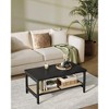 VASAGLE 2-Tier Coffee Table for Living Room, Living Room Table Rectangular Center Table with Storage Shelf Rounded Corners - 3 of 4
