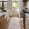 Acekool Boho Floral Washable Rug - Soft Low Pile Non-Slip Area Rug - 2 of 4