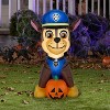 Gemmy Airblown Inflatable Paw Patrol Chase w/Pumpkin Nick, 3 ft Tall, Multicolored - 2 of 3