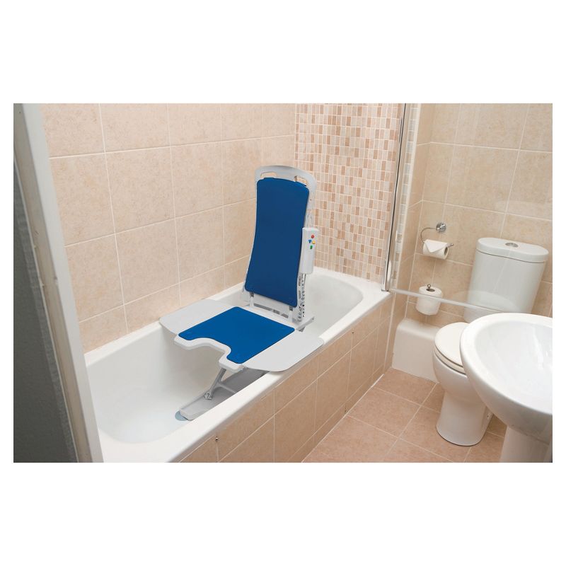 Drive Medical Whisper Ultra Quiet Bath Lift, Blue, 4 of 5