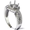 Pompeii3 1/3ct Vintage Diamond Semi Mount Engagement Ring Setting - 2 of 4