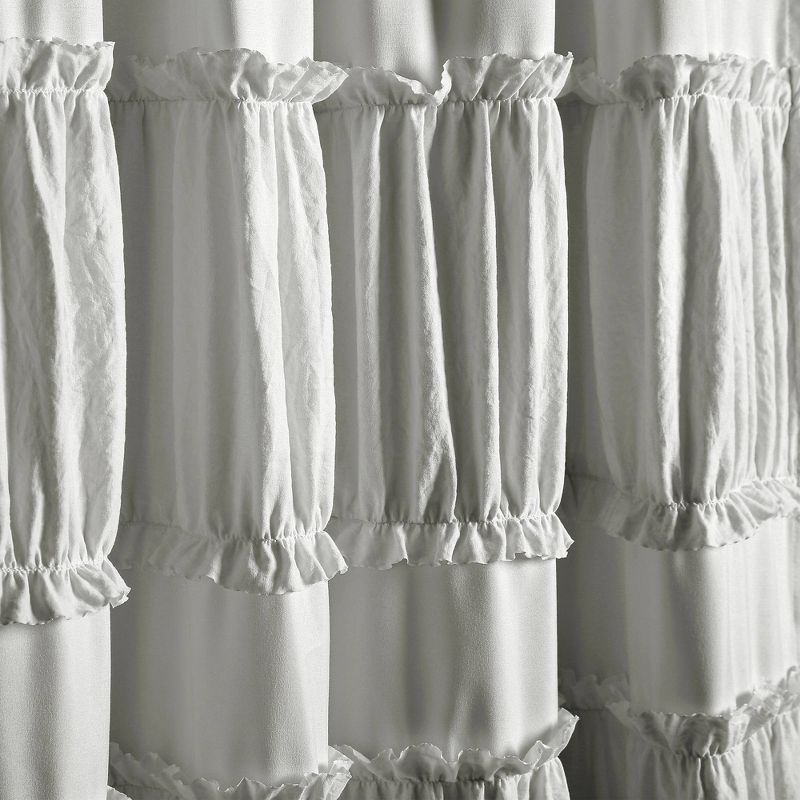 Set of 2 Nova Ruffle Light Filtering Curtain Panels - Lush Décor, 4 of 10