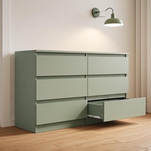 Sapphtopaz Modern Dresser Large Space Closet Organizers and Storage with 6 Drawers Minimalist Chest of Drawers Dresser for Bedroom, Living Room - 1 of 4