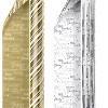 Double-Sided Counter Roll FOIL Gift Wrap, 2-rolls, 540 Sq. Ft. Total Gold/Silver - 3 of 3
