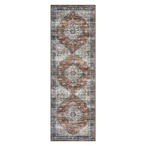 COZONY Extra Large Washable Rug, Low Pile Non-Slip Floral Carpet for Living Room, Dining Room and Office - 1 of 4