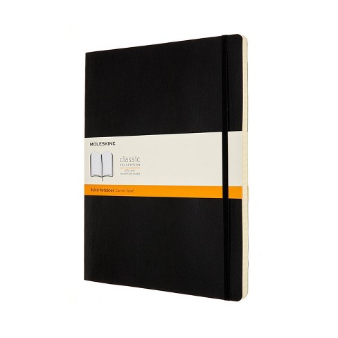 Moleskine Ruled Notebook Xxl Soft Cover Black : Target