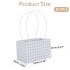 Unique Bargains Florist Gift Packaging Bags with Handle for Birthday Christmas Mother's Day Wedding 10 Pcs - 2 of 4