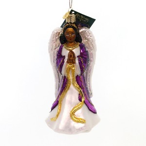 Old World Christmas 6.0" Kecia Great Joy Divine Heaven Angel Glass Tree Ornament 6.0 Inch Kecia - Great Joy Divine Heaven Black Tree Ornaments - 1 of 3