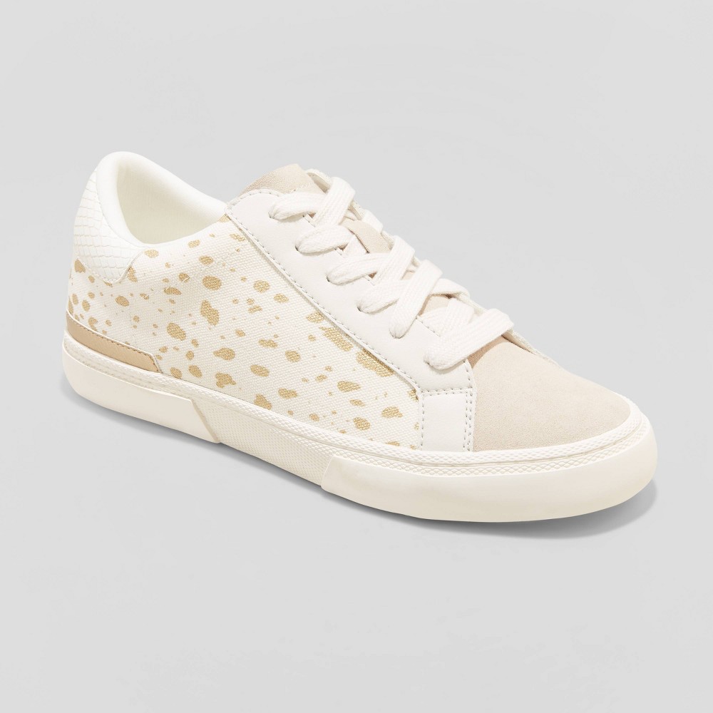 Women's Maddison Sneakers - A New Day™ Light Beige/White 7