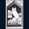 Boy's Design By Humans Ghost cat the Keeper of the Crypt By runcatrun T-Shirt - 2 of 2
