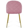 Set Of 4 Nano Tufted Velvet Upholstered Side Chair Gold Leg -The Pop Home - 4 of 4