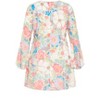 Women's Plus Size Emmie Print Dress - ivory print | CITY CHIC - 4 of 4